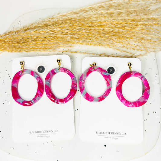 Pink and Blue Hoops